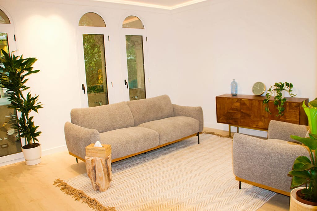 Sala para terapia individuales y terapia de pareja en Biemo, Barcelona